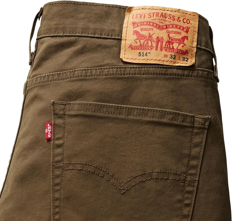 514 Straight Fit Jeans, Olive Night, 36W / 36L Hombre