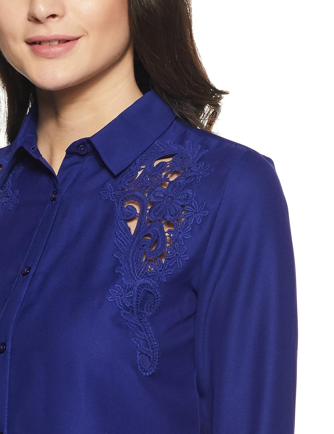 van heusen women's regular fit modal shirt