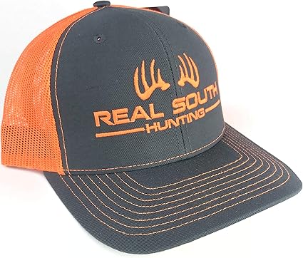 Real South Hunting Richardson 112 Twill Mesh Snapback (Charcoal and
