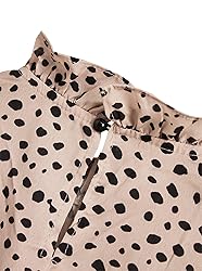 Avanova Women's Leopard Printed Ruffle Hem 3/4