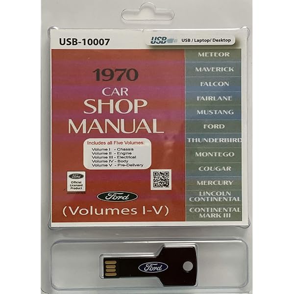 1970 Ford Car Shop Manual (5 Volume Set) By Detroit Iron: Ford