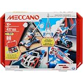Meccano Maker's Toolbox Erector Set, Metal Building Kit, STEM Toy Ages 10+ | Robot, Race Car &amp; Eiffel Tower Building Set, Learning Toys for Kids, 437 Interchangeable Pieces, Ages 10 and Up