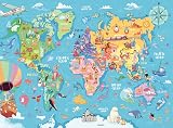 Ravensburger Map of the World 100-Piece Jigsaw Puzzle Kids 6+ Colourful XXL view 3