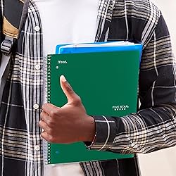 Five Star Spiral Notebook + Study App, 5