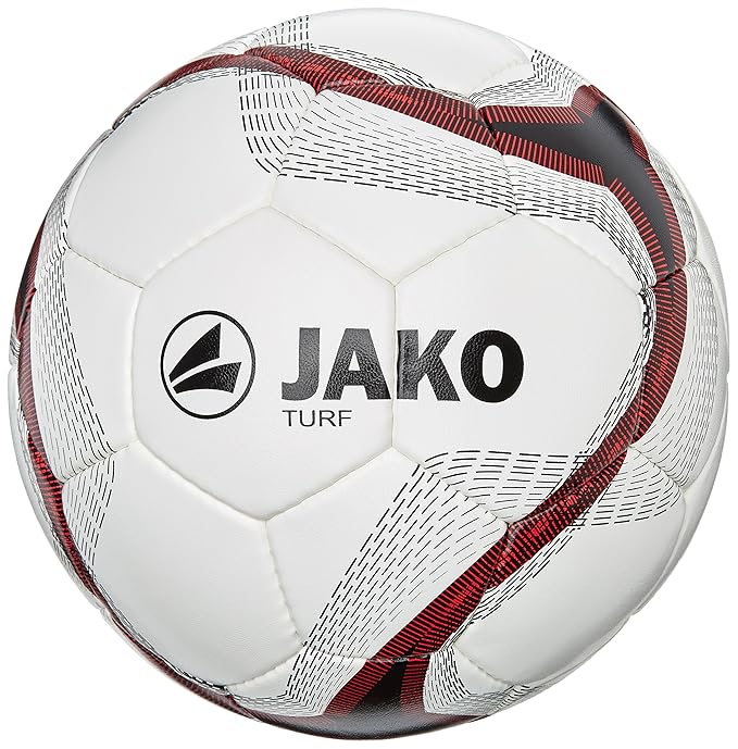 JAKO Turf -2371- Balón de fútbol Multicolor Weiß/Schwarz/Rot Talla ...