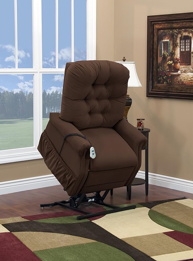 Medlift Aaron Petite Two Way Reclining Lift Chair, Cocoa