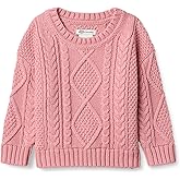 Amazon Essentials x Sofia Grainge Babies, Toddlers and Boys' Cable Crewneck Sweater