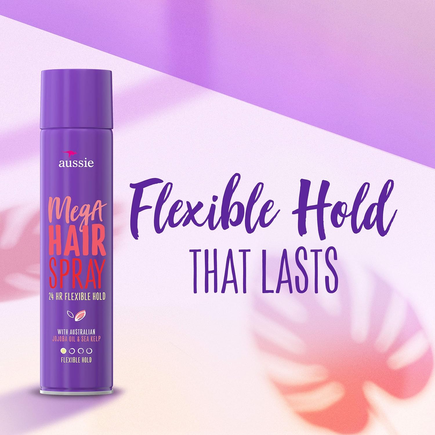 Aussie Mega Hairspray, with Jojoba Oil & Sea Kelp, Flexible Hold, 17 fl oz, Triple Pack : Beauty