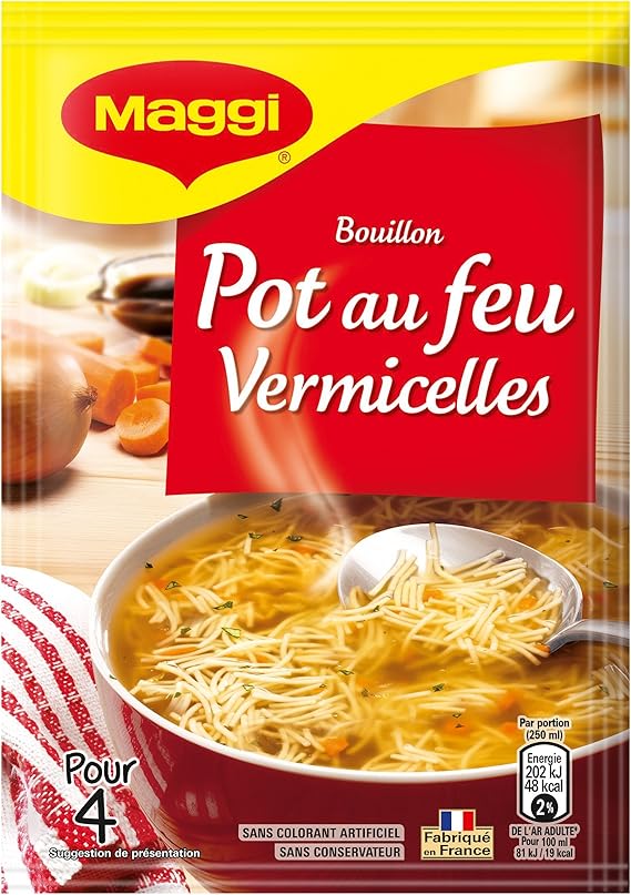 Maggi Soupe Pot Au Feu Aux Vermicelles 1 Sachet 57g Lot De 20