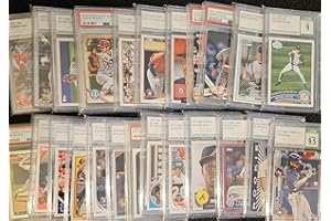 GENERIC 500 Card Baseball LOT Starter Box With Many Stars Rookies Hall Of Famers SuperStars Inserts All Collector Packs Contain One Professionally Graded Card From One Of The Following Company PSA CGC BGS SGC, Autograph Card or Jersey Card, Team Set or Insert Set, Babe Ruth, Shohei Ohtani, Tony Gwynn, Mookie Betts & a Mystery Superstar And Much More
