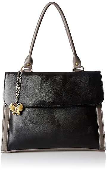Butterflies Womens Handbag (Black) (BNS 0569BK)