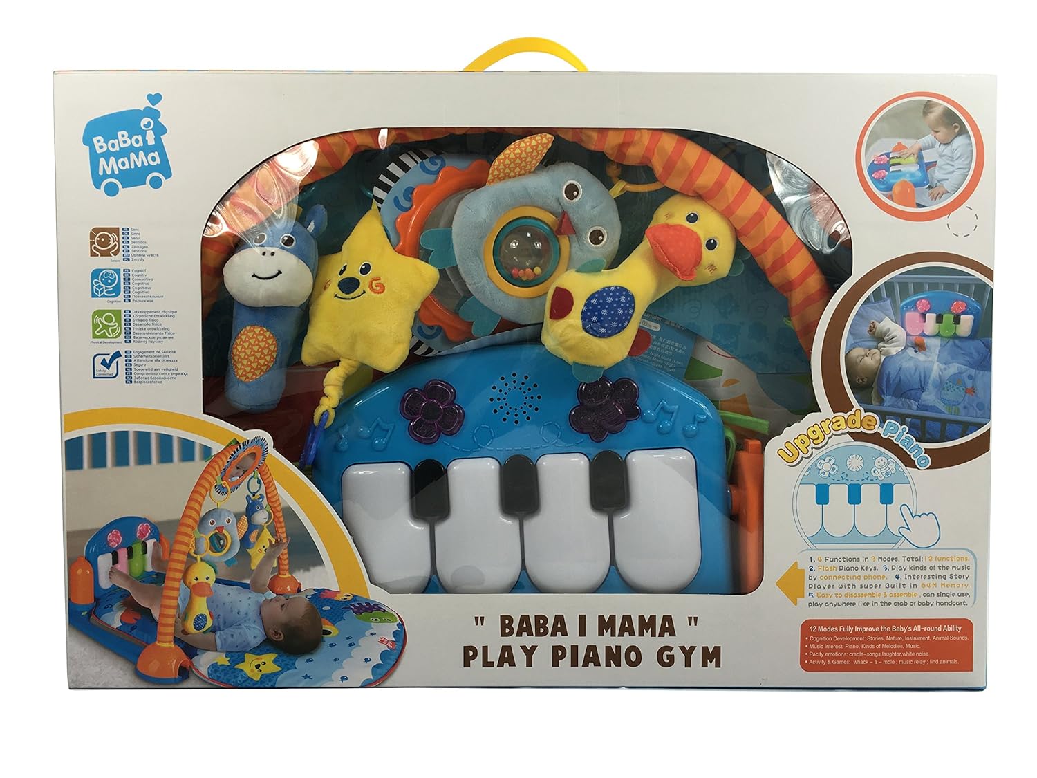 baba mama play piano gym