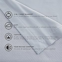 Vellux 100% Cotton Blanket - Soft, Breathable