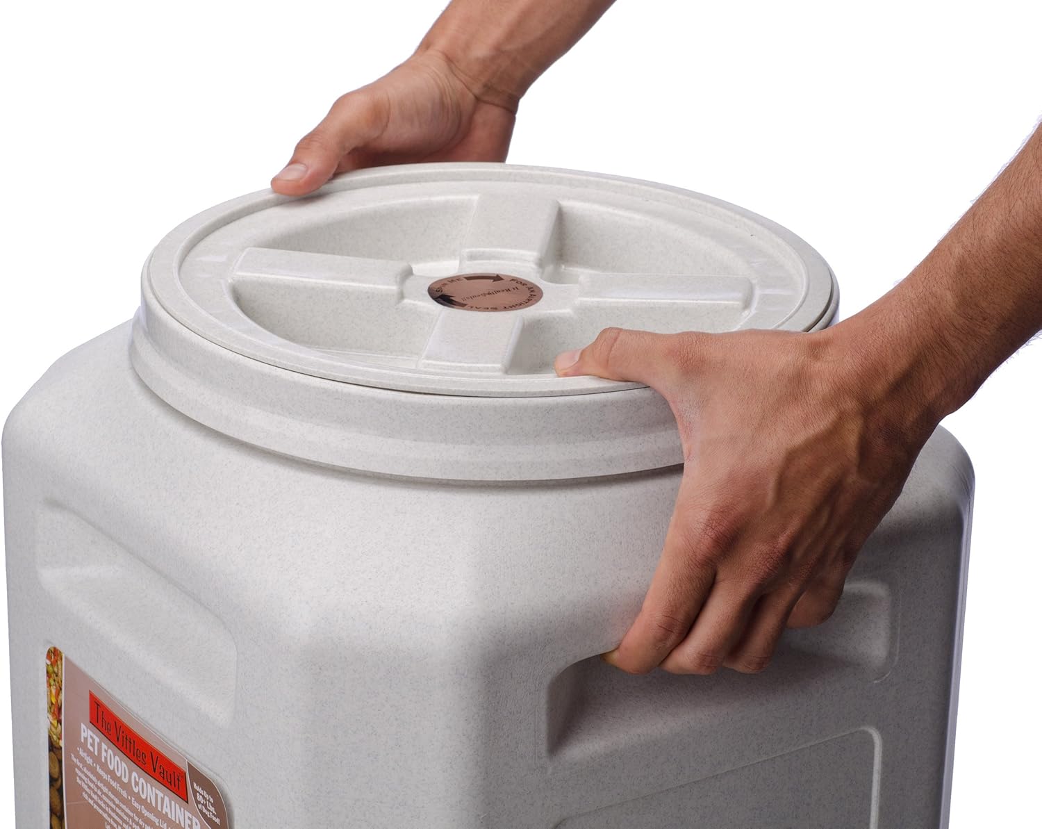 Gamma2 Vittles Vault Outback 50 lb Airtight Pet Food Storage Container, Warm Granite: Grocery & Gourmet Food
