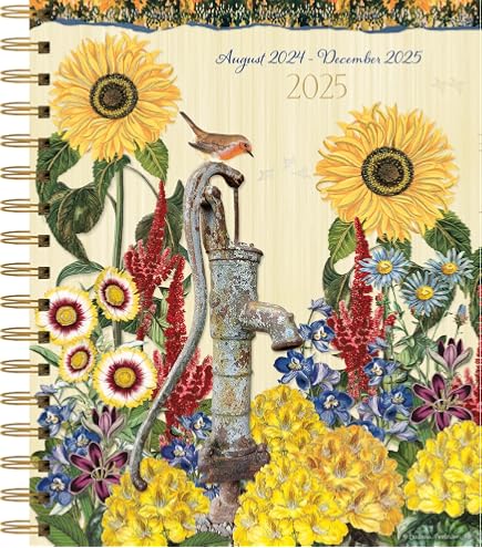 LANG Garden Botanicals 2024 Spiral Engagement Planner - Weekly & Monthly Calendar, Notes Pages