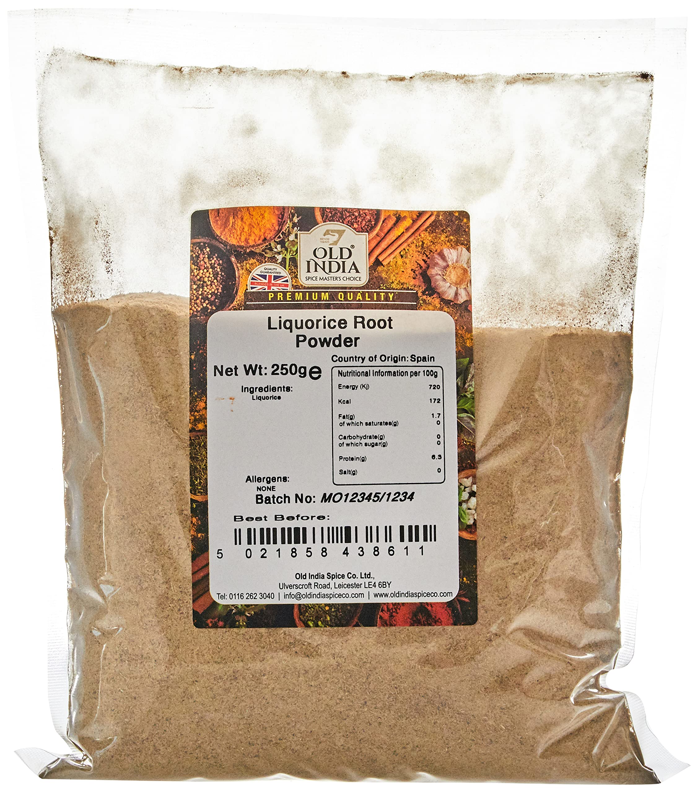 Old India Liquorice Root Powder 250g