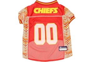 Zubaz X Pets First NFL Kansas City Chiefs Jersey For Dogs & Cats, Large