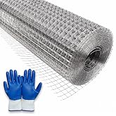 304 Stainless Steel Hardware Cloth 1/2 Inch 20 GA Chicken Wire 24in x 98ft | Welded Wire Fencing for Garden, Chicken Coop, Animal Protection, Rodent Control and DIY Outdoor Projects