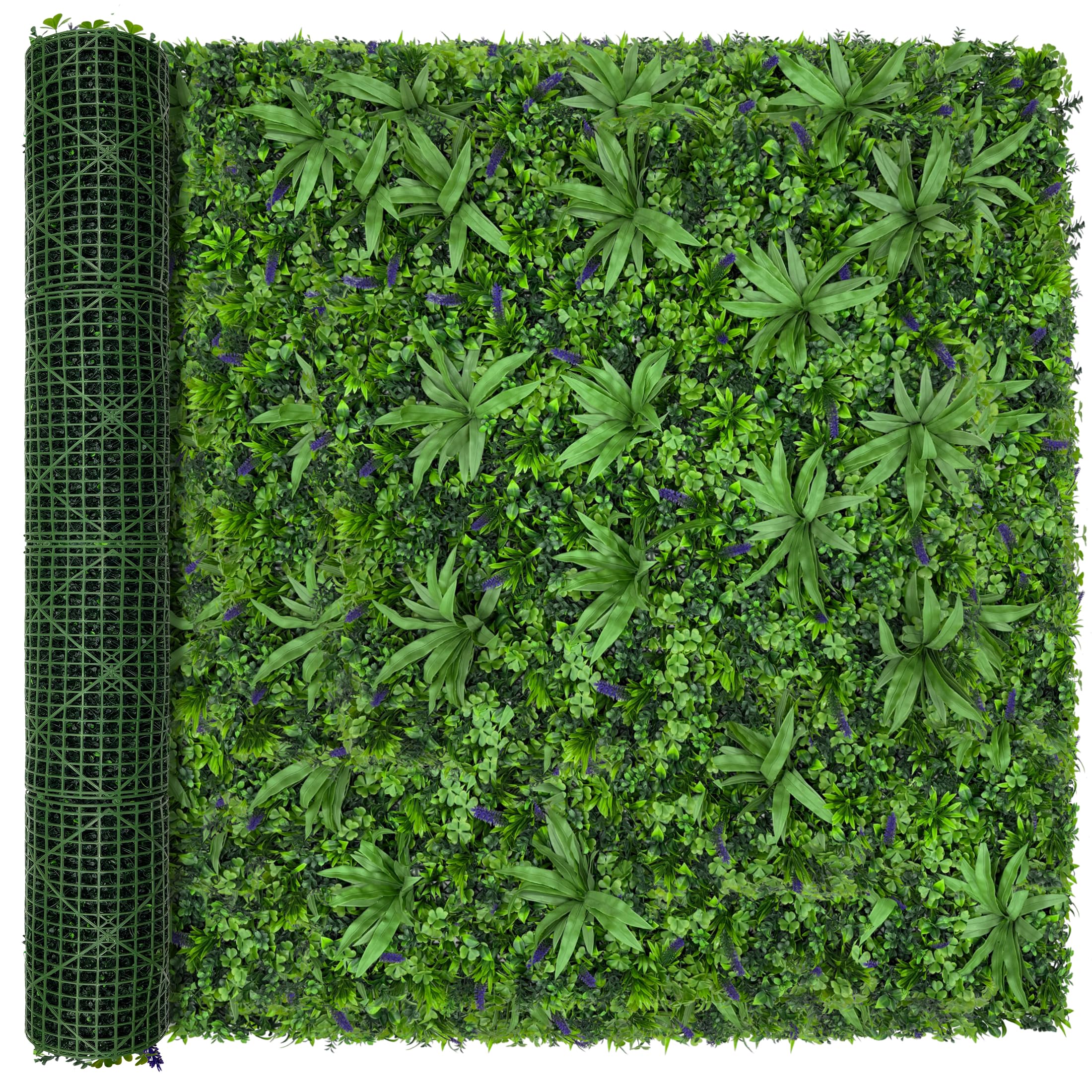 Photo 1 of DOPGIB Greenery Grass Wall Boxwood Plant Roll: 72"x144"?72SQFT? with UV Resistant Leaves Artificial Ivy Privacy Hedge Fence Screen for Backdrop,Garden and Indoor Outdoor Plant Wall Panel Covering
