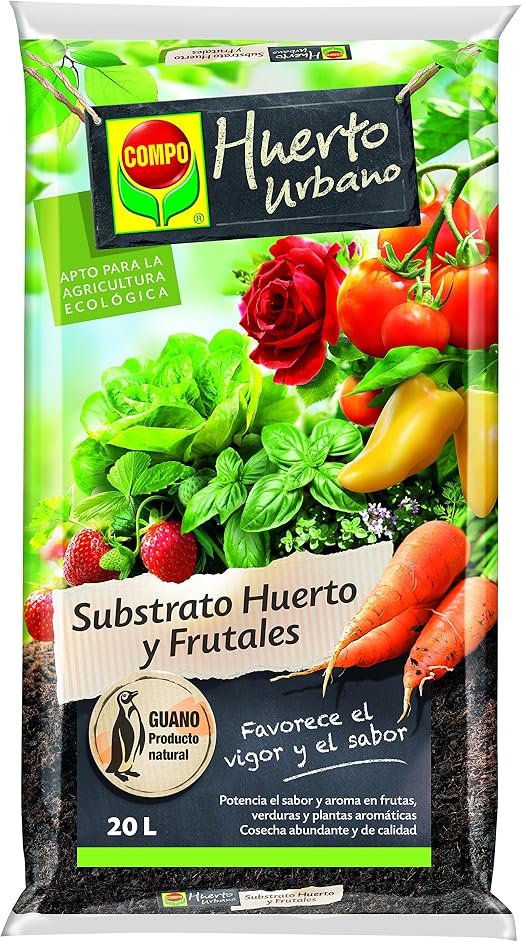Sustrato Huerto urbano ecológico Compo 20 L: Amazon.es: Jardín