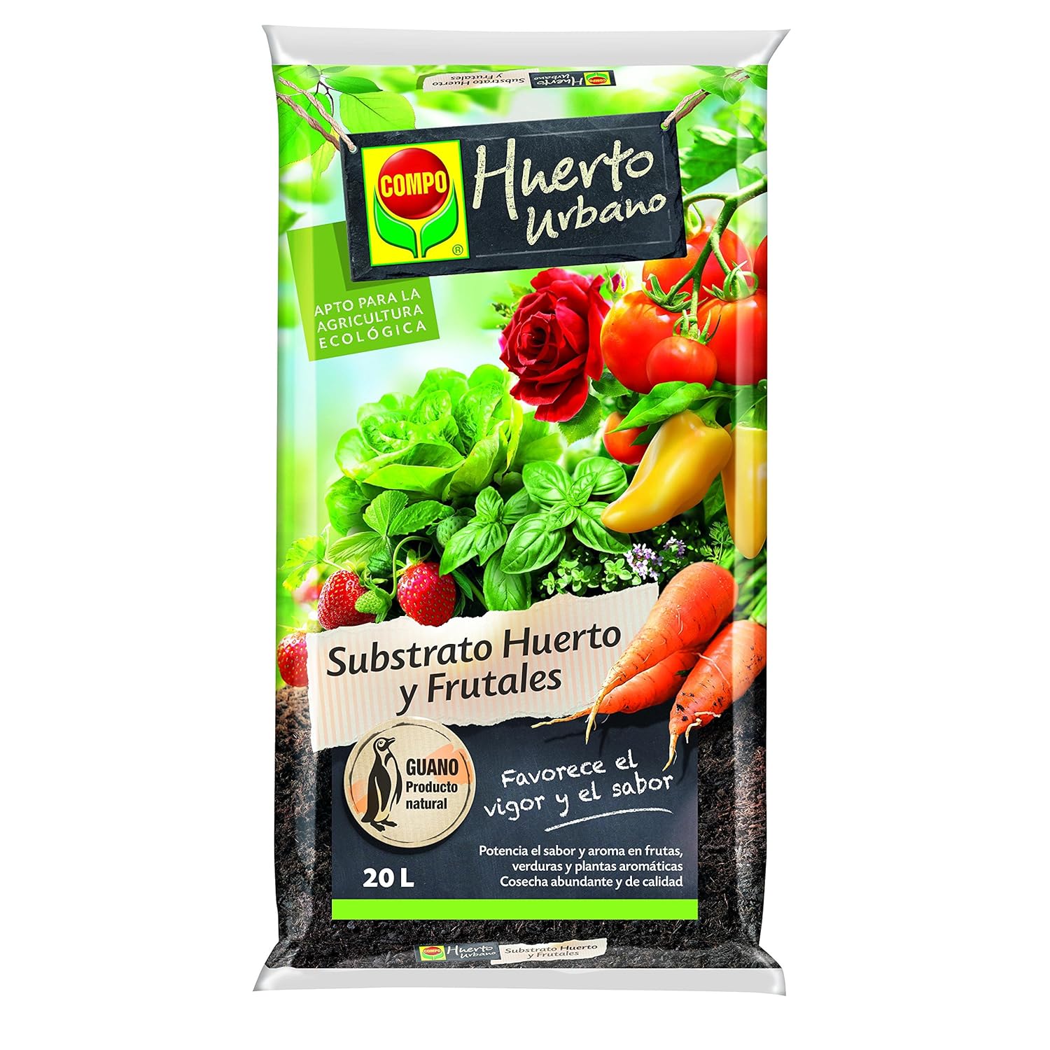 Sustrato Huerto urbano ecológico Compo 20 L: Amazon.es: Jardín