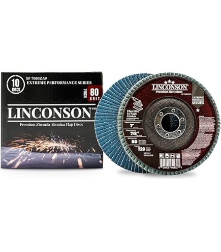 25-Pack Zirconia Flap Discs - 4-Inch 40-Grit Grinder Wheels For Metalworking