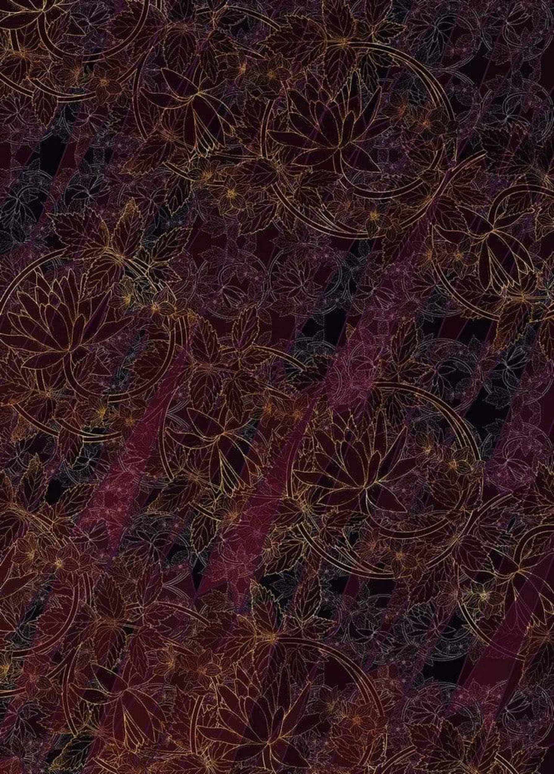 Komar HX4-024 Non-Woven Photo Wallpaper Lotus XXL Decoration Art Nouveau Bedroom Living Room Office Hallway Size 200 x 280 cm (Width x Height) Colourful