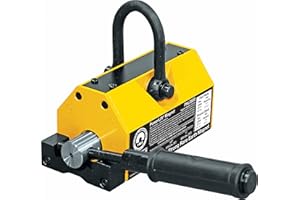 MAG-MATE PNL0800 Powerlift Magnet, Heavy Duty Magnet, with 3 to 1 Lift Saftey Rating, Rare Earth Magnet with 800 lbs Lifting Capacity, Yellow or Green in Color