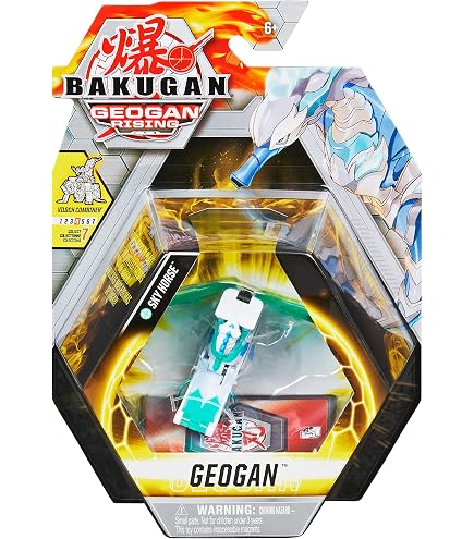 Bakugan Geogan Rising 2021 - Babadrill Aquos Geogan (Parte 5 Di 7) Action Figure E Carte