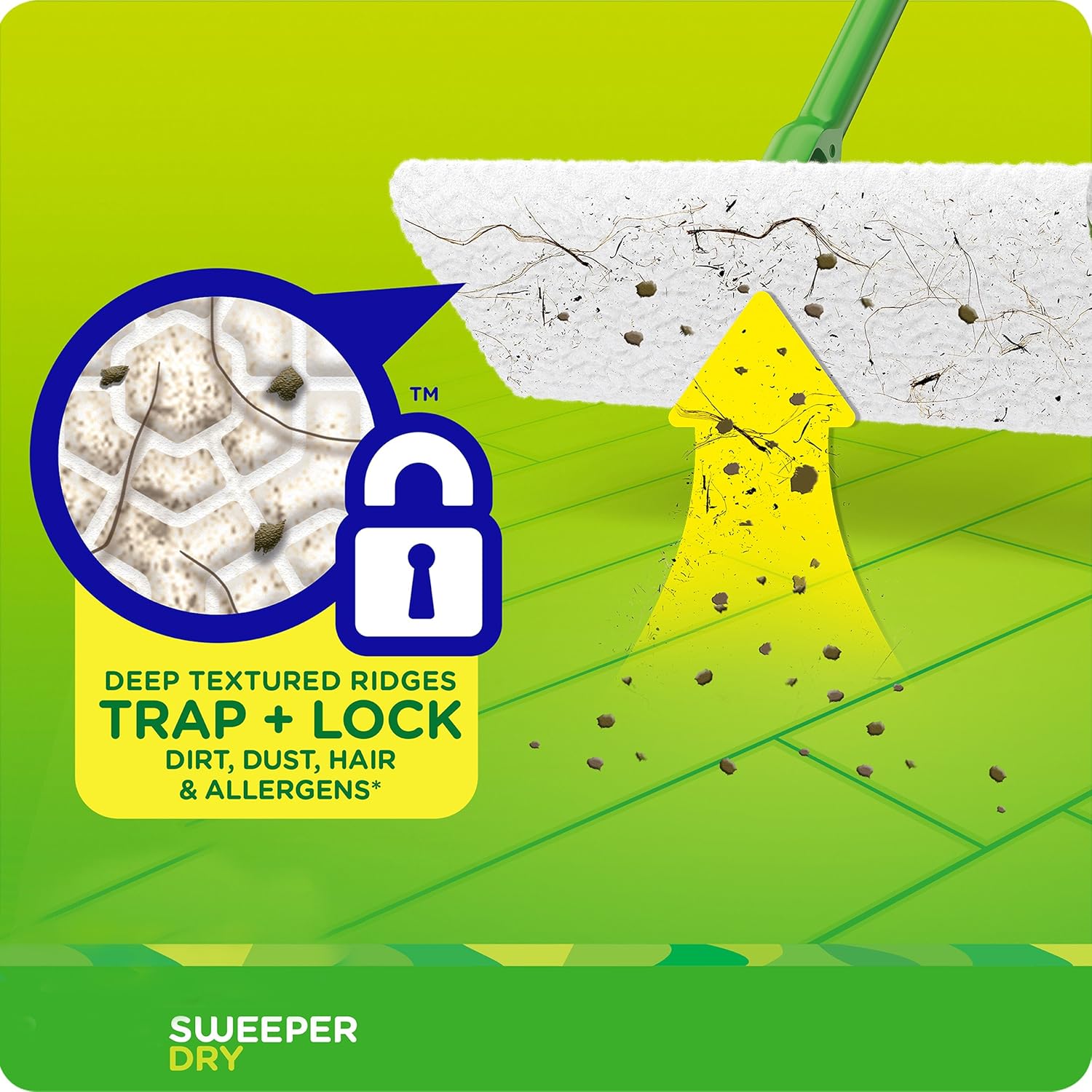 Swiffer Sweeper Dry Mop Refills for Floor Mopping and Cleaning, All Purpose Floor Cleaning Product, Unscented, 52 Count(packaging may vary): Health & Personal Care