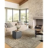 Loloi Amber Lewis Morgan Collection MOG-04 Sea/Sage 8'-3" x 11'-3" Area Rug, Neutral Area Rug for Room Décor, Vintage Rug Ins