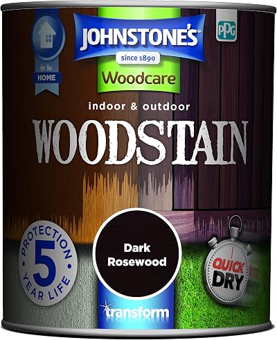 Johnstone's Woodcare Indoor/Outdoor Woodstain Dark Rosewood 750ml