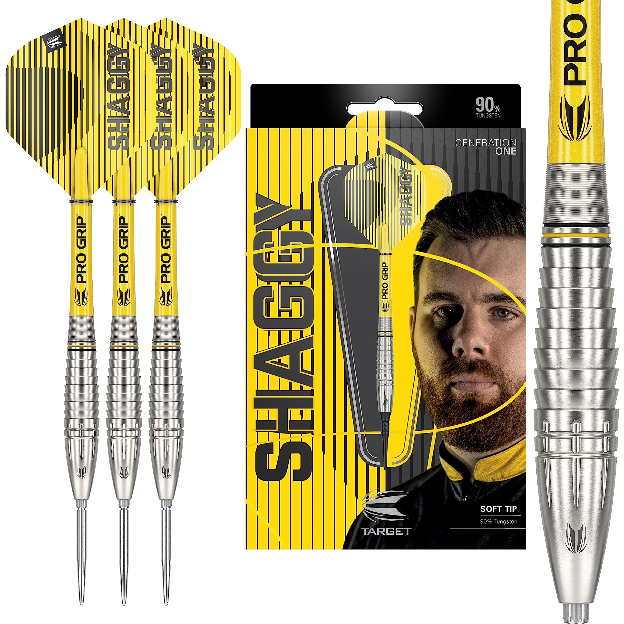 Target Darts Scott Williams G1 23G 90% Tungsten Swiss Point Steel Tip Darts Set