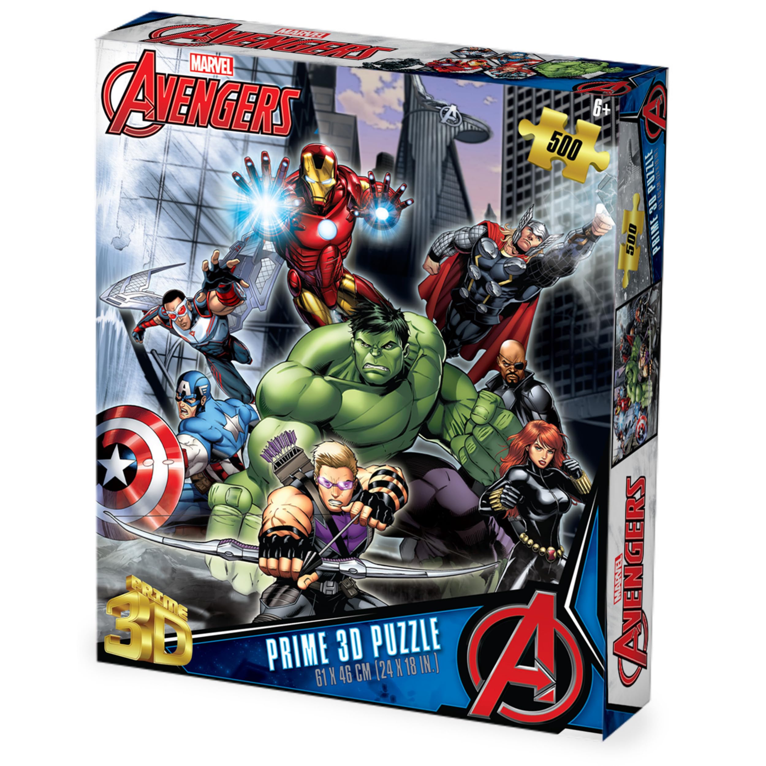 Marvel 3D Avengers Battle 500 piece puzzle
