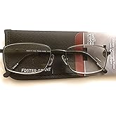 Foster Grant Men's Titanium Reading Glasses T23 Gun +2.00