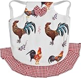 Seidens Chicken Saddle Set 5 Cute Cotton Aprons Medium Poultry Hen Patterns Bows view 2