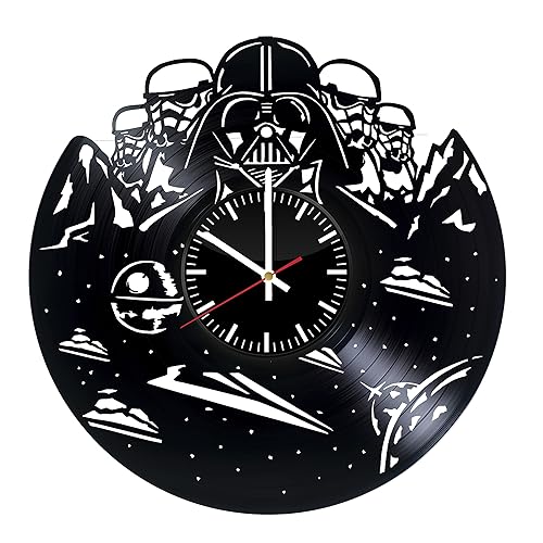 Amazon Com Star Wars Space Hero Record Wall Clock Get Unique Of