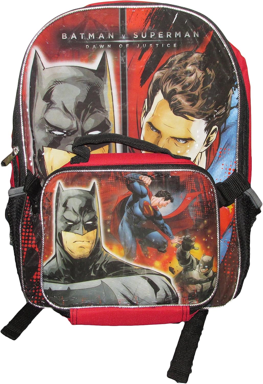 superman backpack with lunchbox