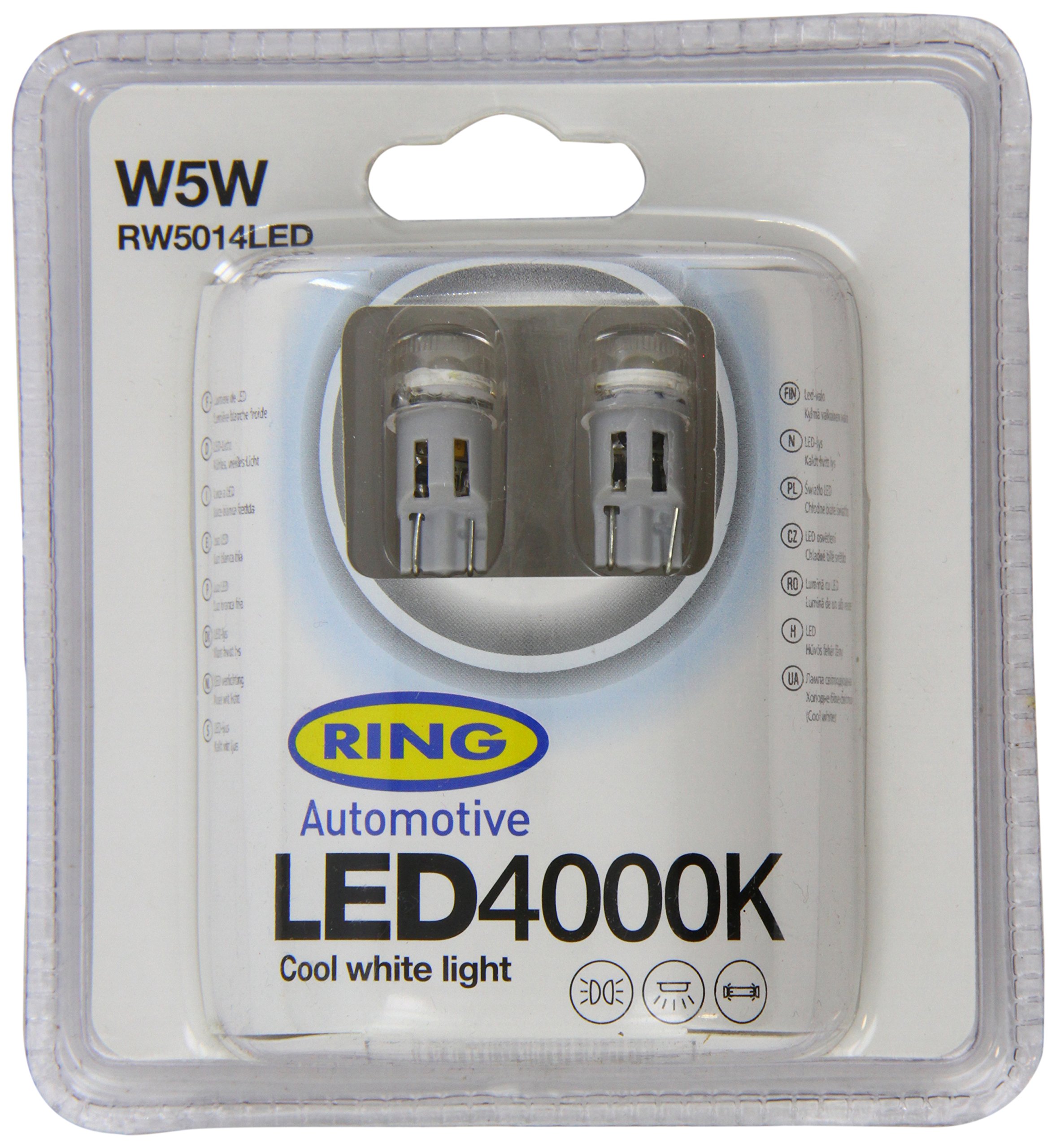 RING RW5014LED 12V W5W 4000K Ring Cool White Led (501)