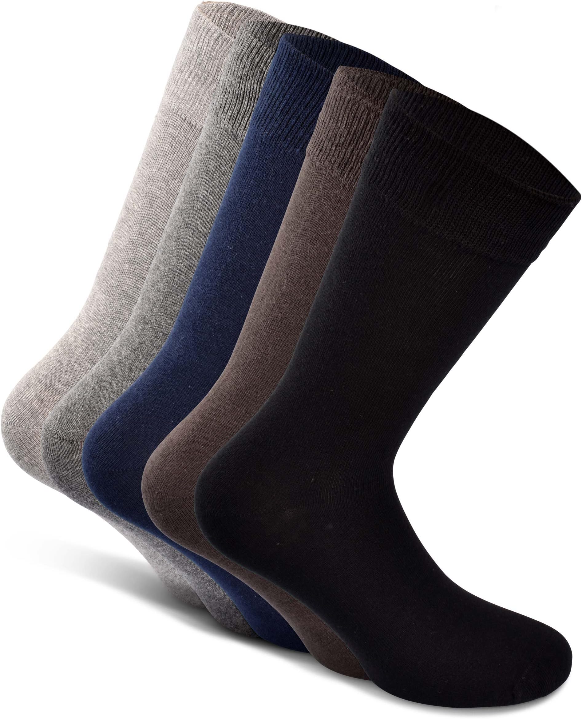 Snocks Mens Socks Cotton (5 Pairs) Socks For Men Multipack