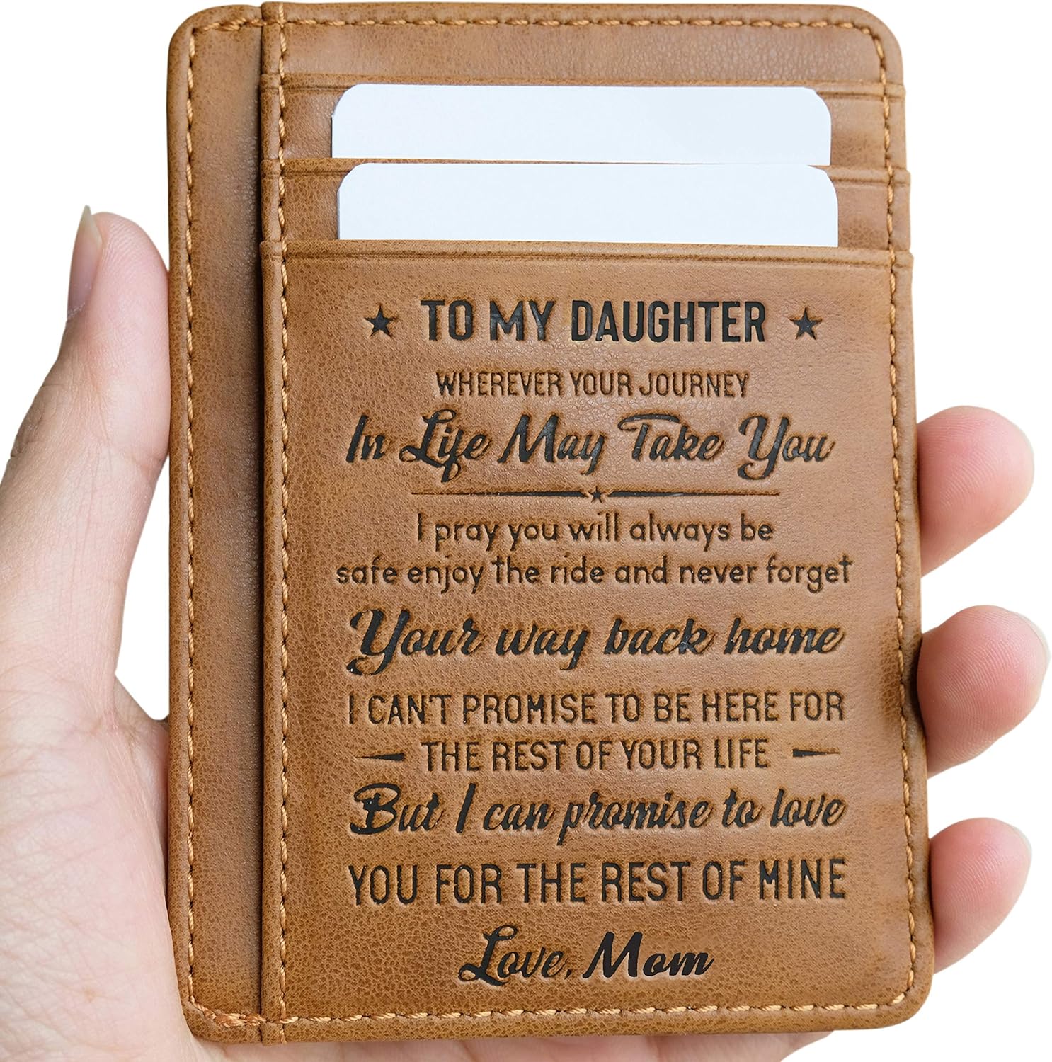 Card Holder Minimalist Wallets Gift for Son Daughter from Mom Wallet