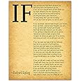 Wallbuddy IF Poem Art Print by Rudyard Kipling (8.3 x 11.7 A4, Vintage)
