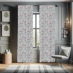 Lunarable Groovy Window Curtains, Grunge Looking