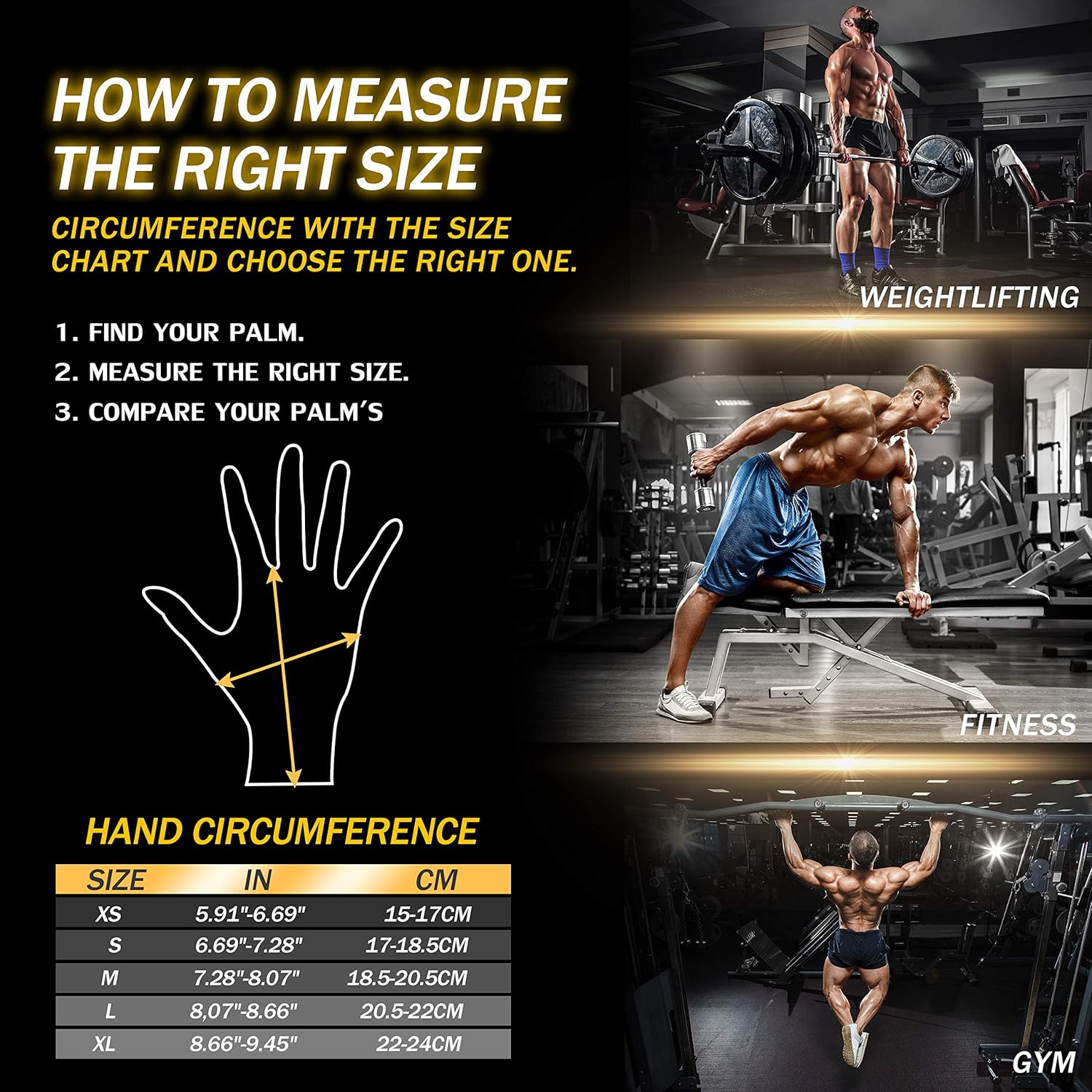 [Latest 2021] Breathable Workout Gloves Weight Lifting Gym Gloves with Wrist Wrap Support for Men Women, Full Palm Protection, for Weightlifting, Training, Fitness, Exercise Hanging, Pull ups : Sports & Outdoors