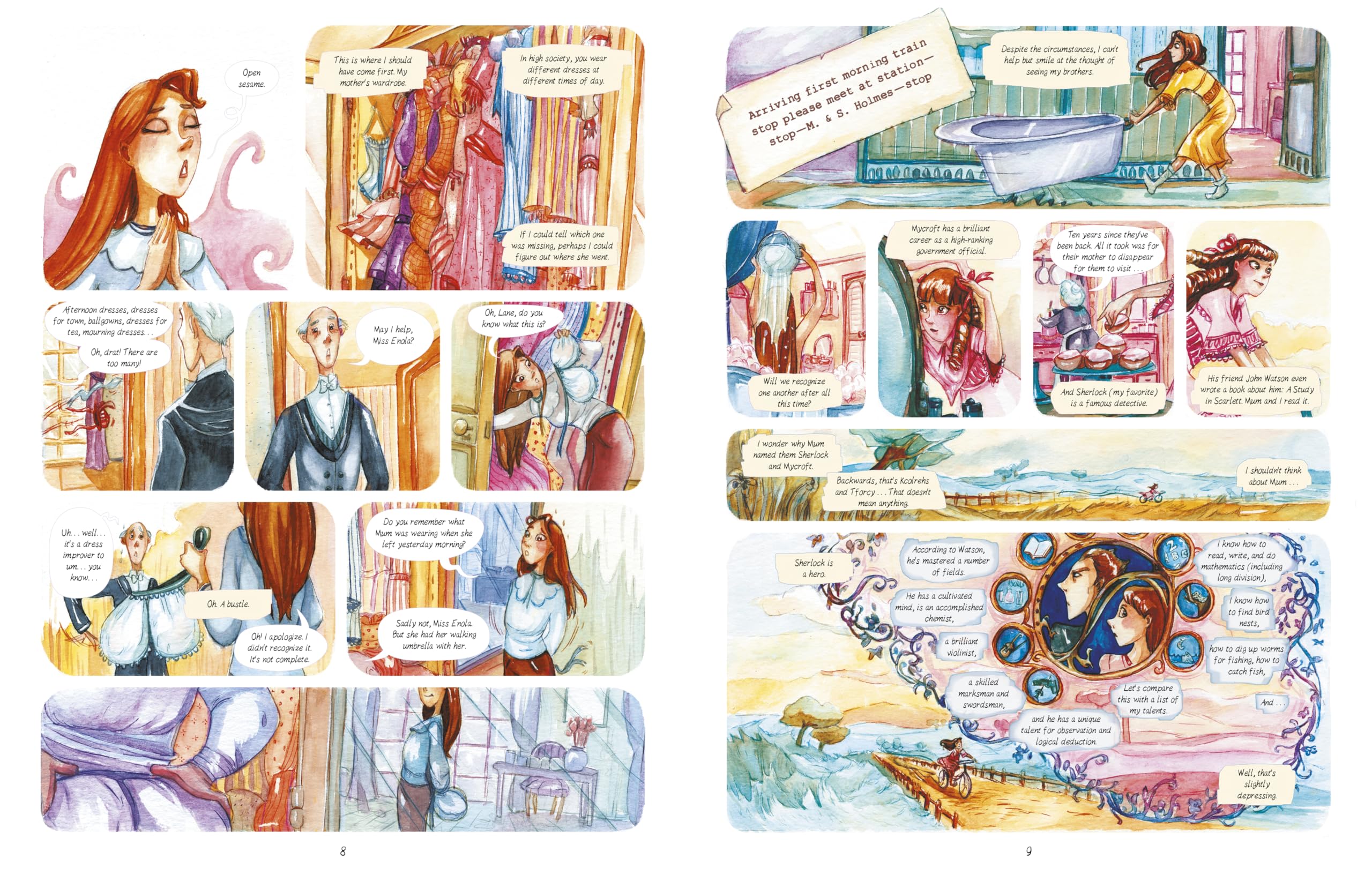 Enola Holmes: The Graphic Novels: The Case of the Missing Marquess, The Case of the Left-Handed Lady, and The Case of the Bizarre Bouquets (Volume 1)