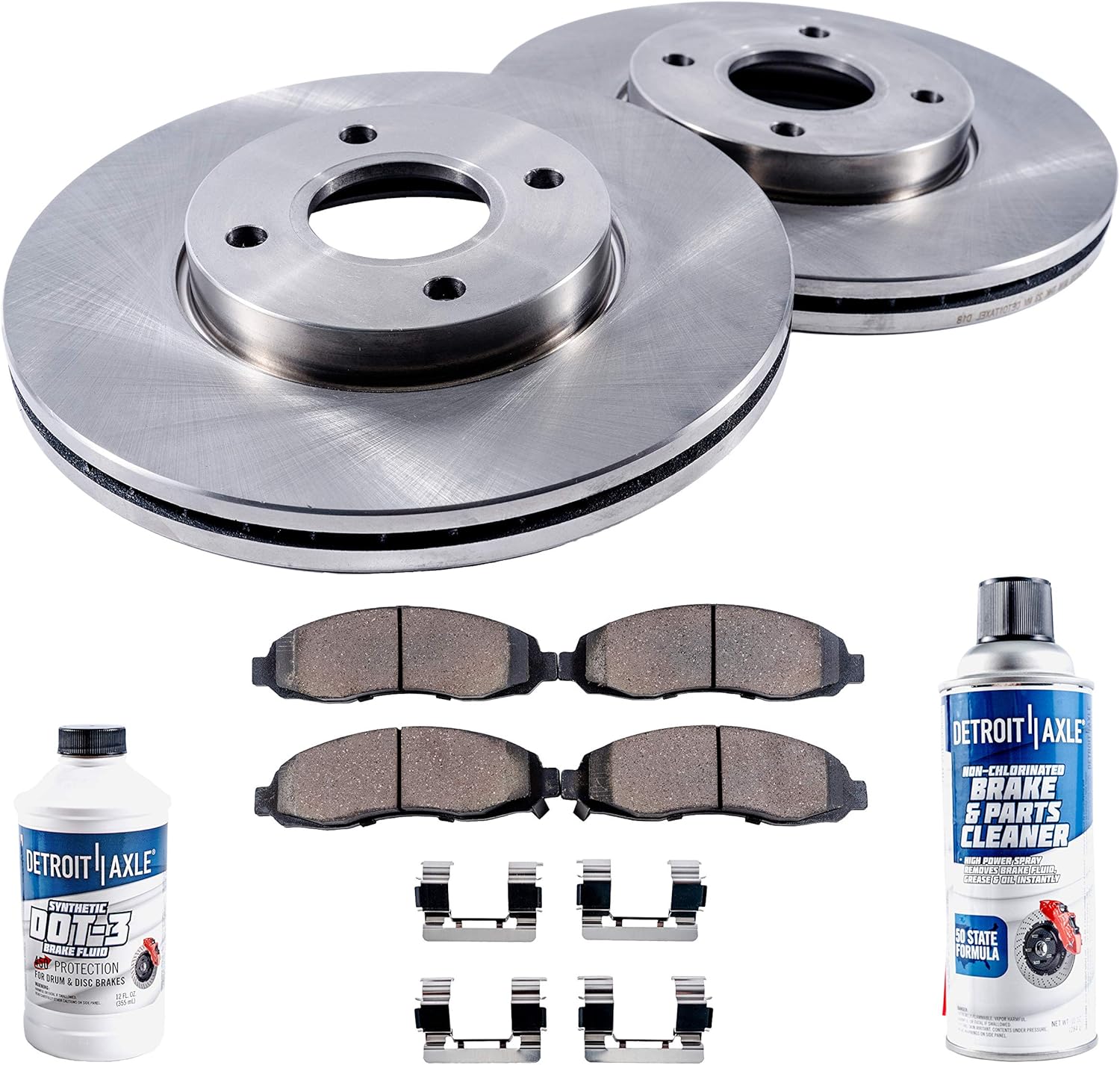 Detroit Axle Rear Brake Kit Rotors &amp; Brake