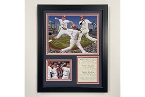 Legends Never Die, Inc. St. Louis Cardinals | The Big 3 | Molina - Wainwright - Pujols | 12"x15" Framed Photo Collage