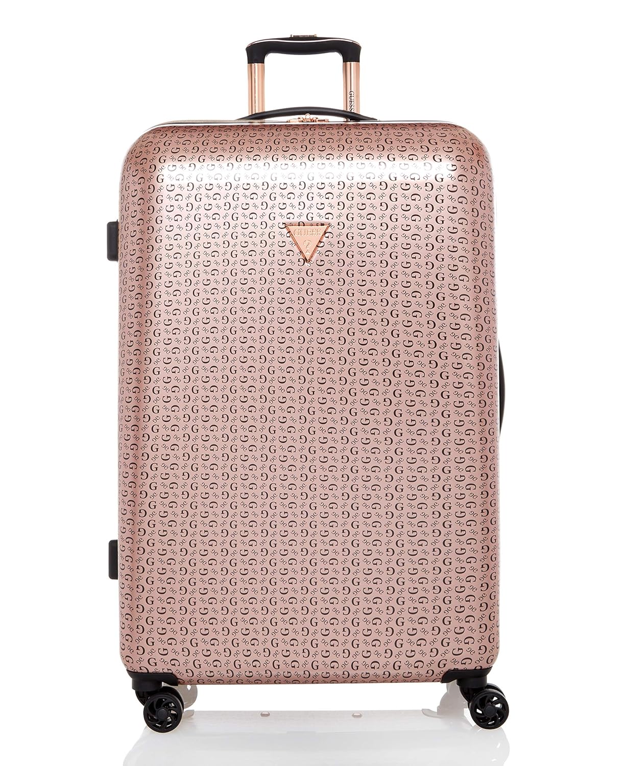 guess luggage rose gold