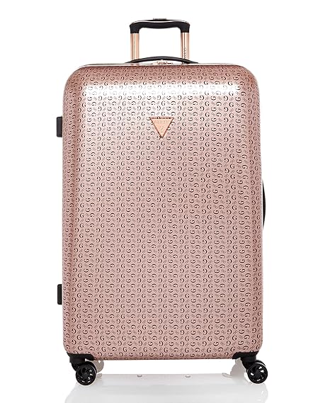 rose gold guess luggage