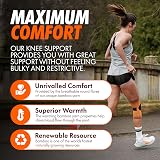 Bearhug Bamboo Knee Support Sleeve for Men Women L Compression view 5